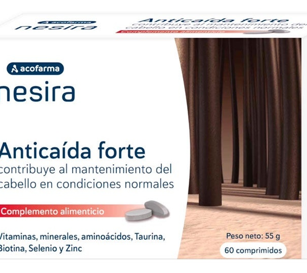 Acofarderm Anticaída Forte Nesira Acofarma 60 Comprimidos