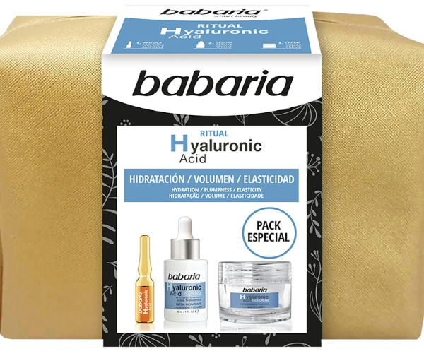 Babaria Ácido Hialurónico Sérum 30 ml + Crema 50 ml + Ampolla 1 ud