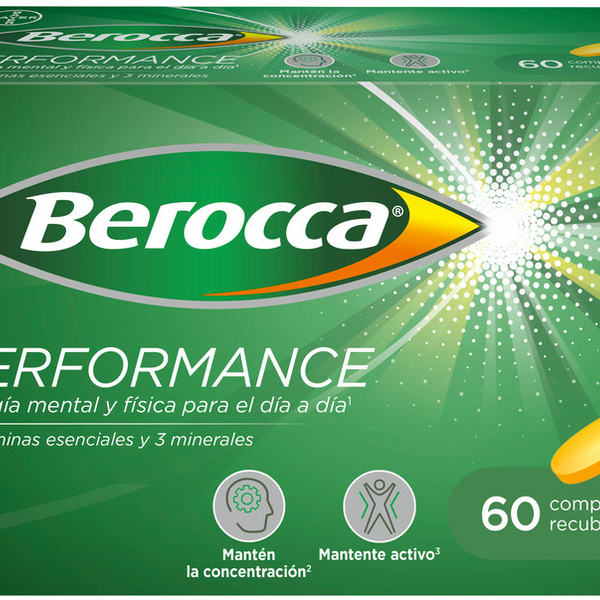 Berocca Performance Vitaminas y Rendimiento Bayer 60 Comprimidos