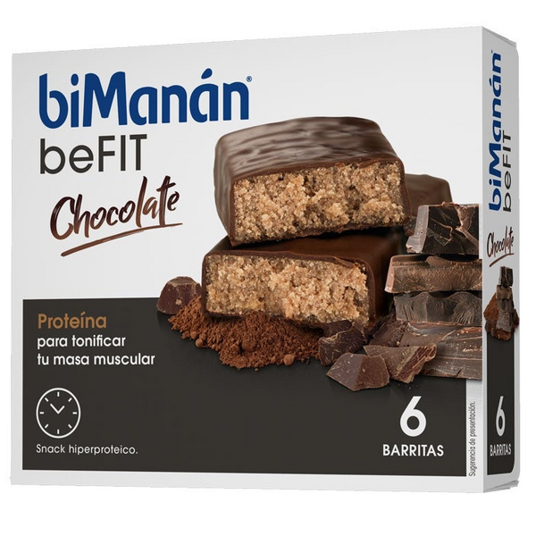 BiManán BeFit Barritas Chocolate 6 uds