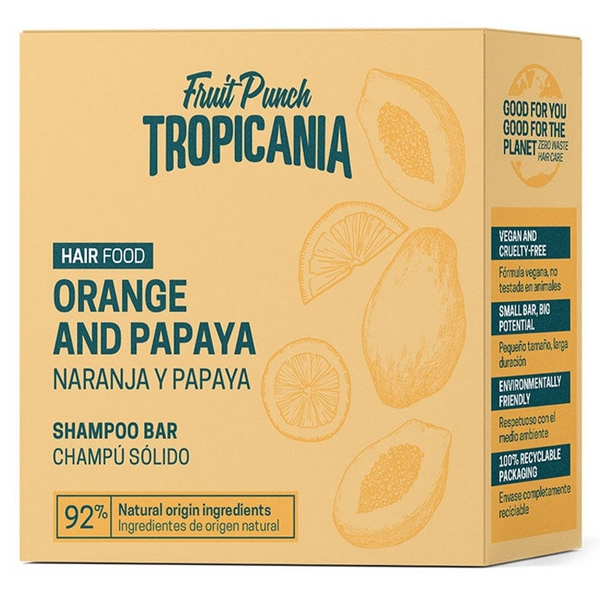 Tropicania Champú Sólido Papaya y Naranja 50 gr