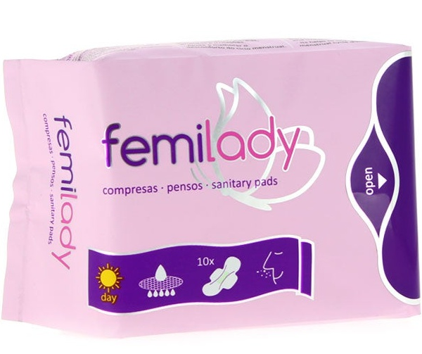 Femilady Compresas Día 8 Capas 10 uds