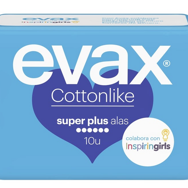 Evax  Cottonlike Compresas Superplus Alas 10 uds