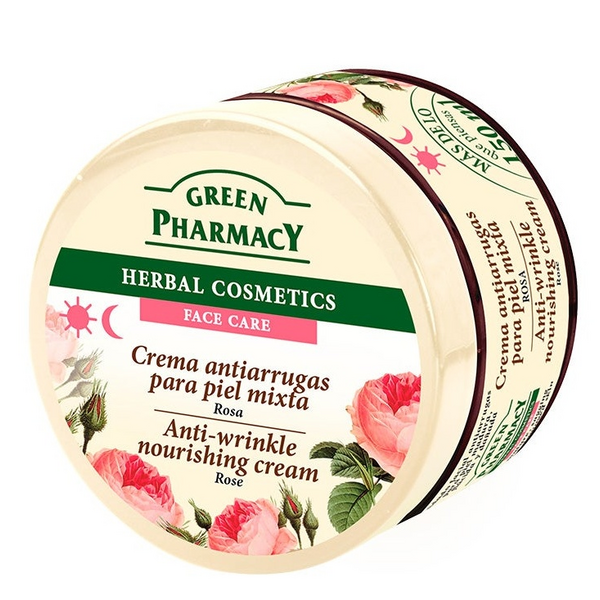 Greenpharmacy Crema Facial Antiarrugas con Rosas 150 ml