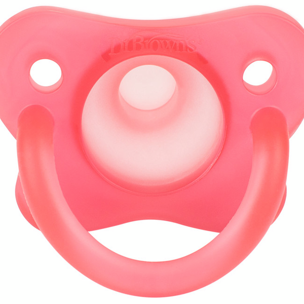 Dr Browns Chupete Silicona Rosa +0m