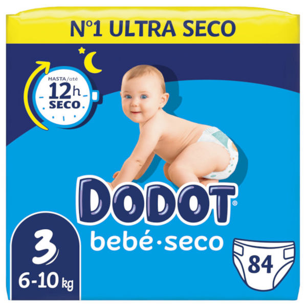 Dodot Pañales Bebé Seco T3 (6-10 Kg) 84 uds