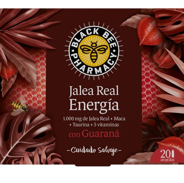 Black Bee Jalea Real Energía con Guaraná 20 Ampollas