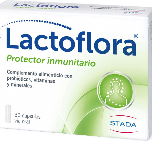 Lactoflora Probiótico Inmunitario Vitaminas y Minerales 30 Cápsulas