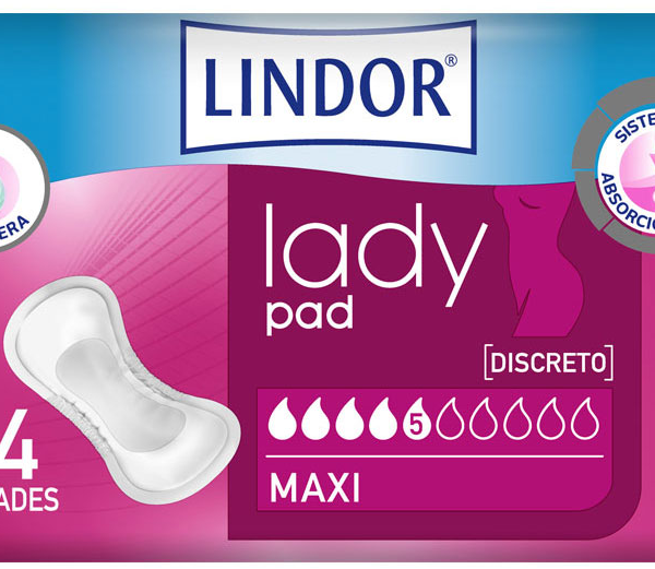 Lindor Compresas Lady Pad Maxi 14 uds