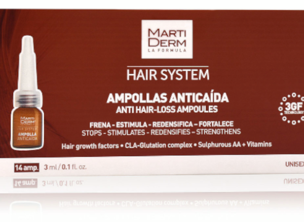 MartiDerm Hair System 3GF Ampollas Anticaída 14 uds