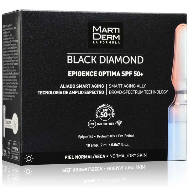 MartiDerm Black Diamond Epigence Optima SPF50+ 10 Ampollas