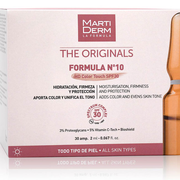 MartiDerm The Originals Fórmula N10 HD Color Touch SPF30 30 Ampollas