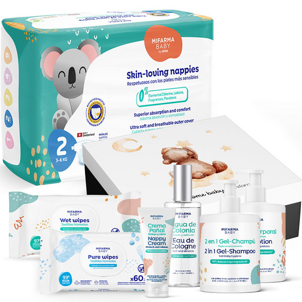 Mifarma Baby Canastilla de Regalo Bebé + Pañales Talla 2 42 uds