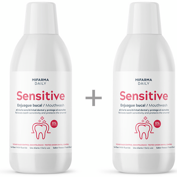 Mifarma Daily Colutorio 0% Alcohol Enjuague Bucal Dientes Sensibles 2x500 ml