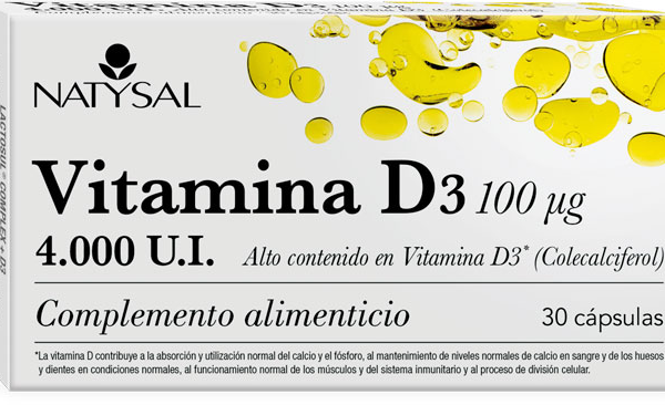 Natysal Vitamina D3 4.000 U.I. 30 Cápsulas