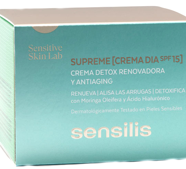 Sensilis Supreme Crema Regeneradora Día Renewal Detox SPF15 50 ml