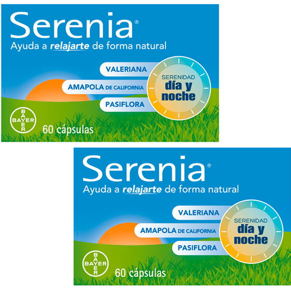 Serenia Relajación Natural 2x60 Cápsulas FORMATO AHORRO 25% descuento