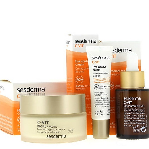 Sesderma C-Vit Tratamiento Completo Antiedad Crema+Contorno+Serum