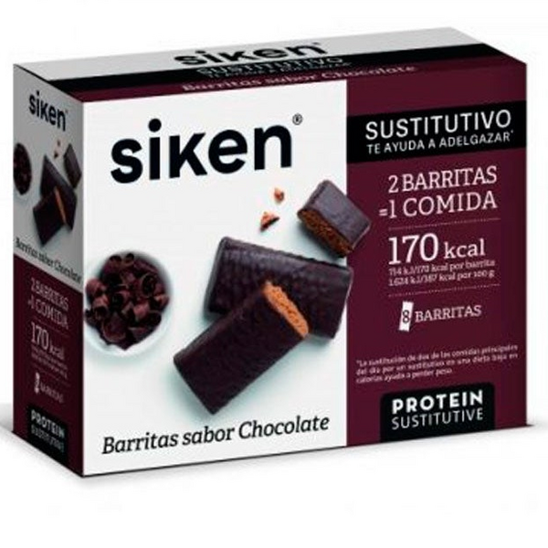 Siken Barrita Chocolate 8 Uds