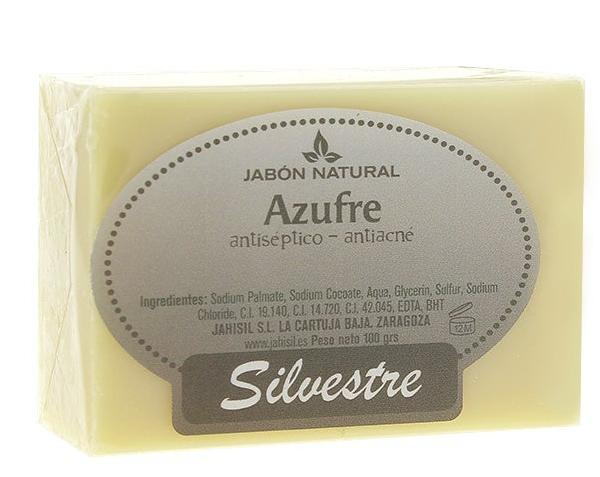 Silvestre Jabón Natural Azufre Antiacne 100 gr