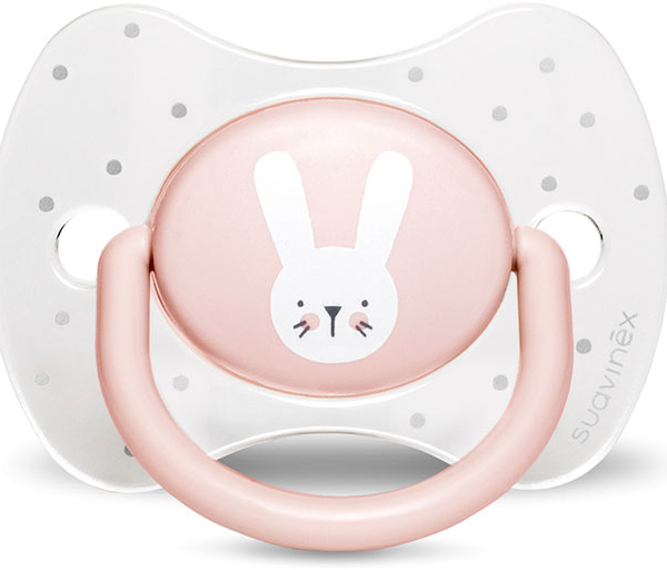 Suavinex Chupete Premium Fisiológico Silicona 0-6m Conejito Rosa