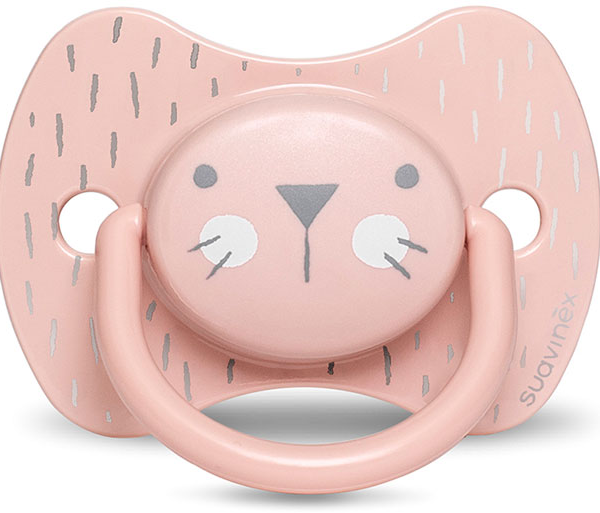 Suavinex Chupete Premium Fisiológico Silicona +18m Rosa