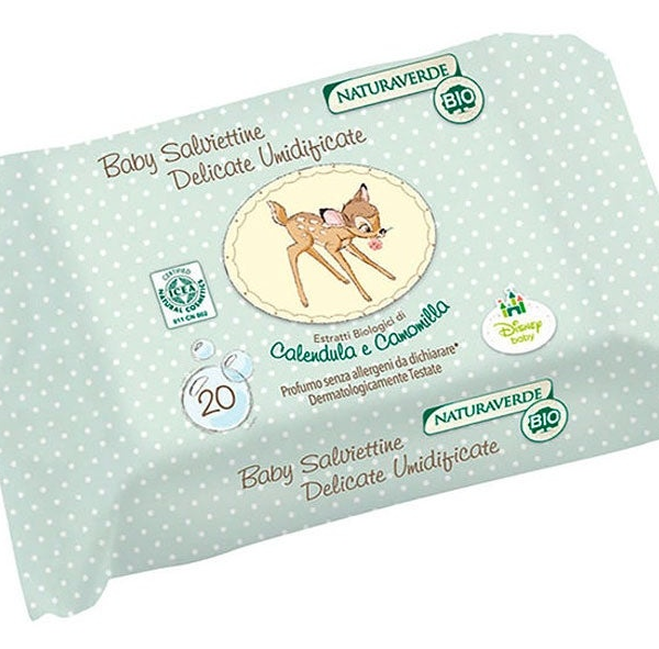Naturaverde Toallitas Bebé Caléndula Bambi BIO 20 Uds
