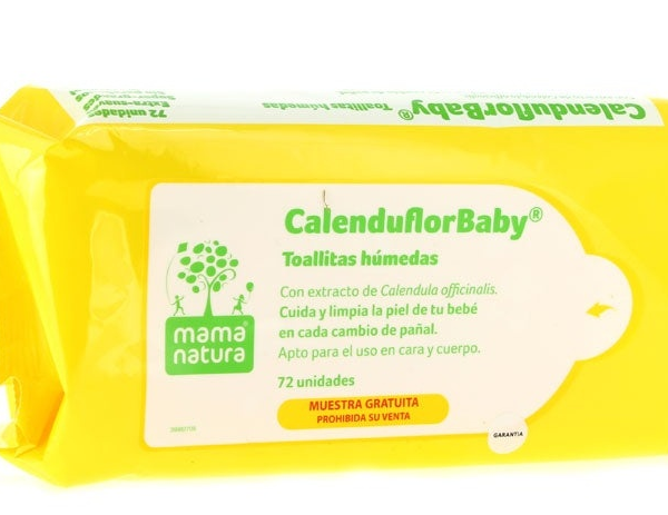 Mama Natura Toallitas Húmedas CalenduFlor Baby 72 Uds