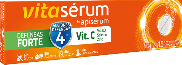 Vitaserum Defensas Forte Vitamina C 15 Comprimidos