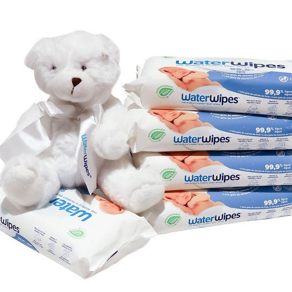 Waterwipes Toallitas Bebé 5x60 uds + Osito de Peluche