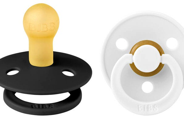 Bibs Chupetes Colours Black/White 6-18m 2 uds