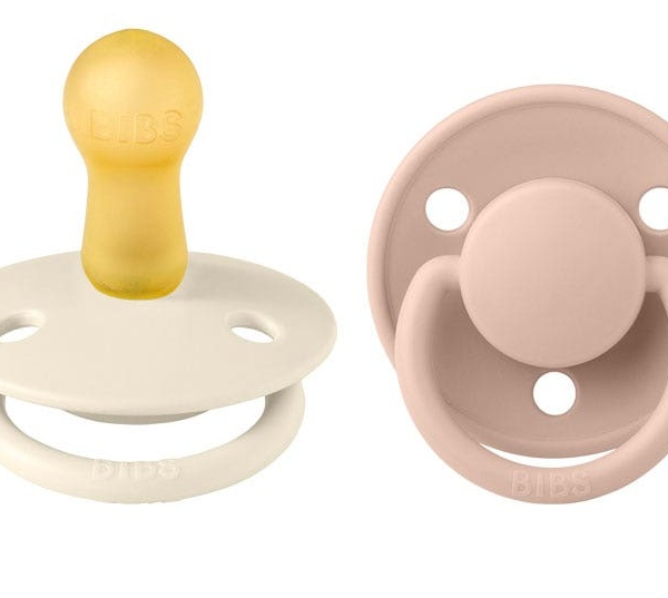 Bibs Chupetes De Lux Ivory/Blush 0-6m 2 uds