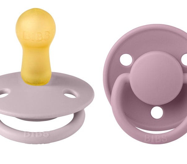 Bibs Chupetes De Lux Dusky Lilac/Heather 0-6m 2 uds