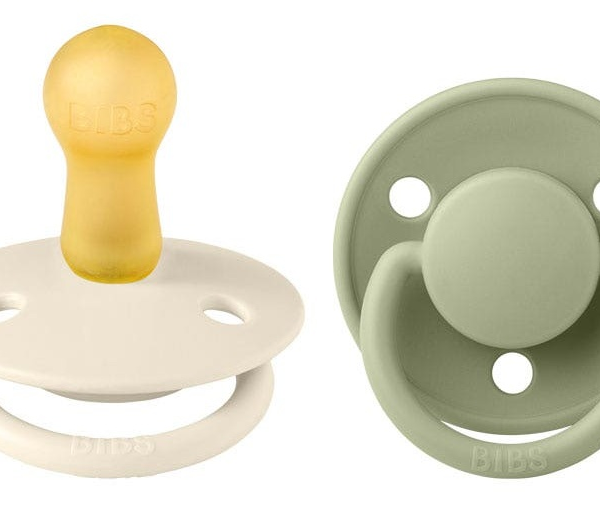 Bibs Chupetes De Lux Ivory/Sage 0-6m 2 uds