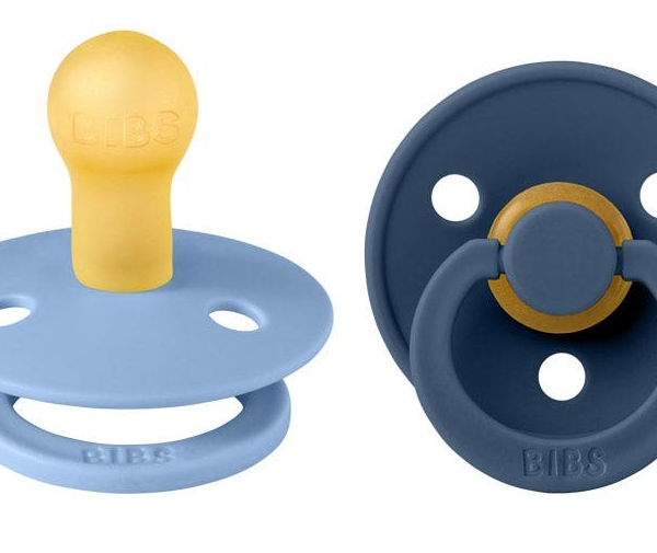 Bibs Chupetes Colours Sky Blue/Steel Blue 6-18m 2 uds