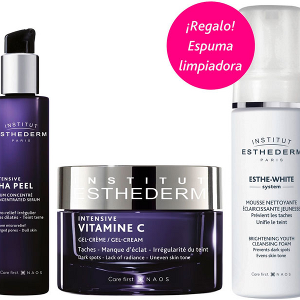 Esthederm Inst Sérum AHA + Crema Vitamina C + REGALO Espuma Limpiadora