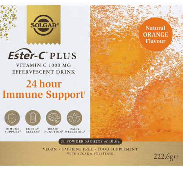 Solgar Ester-C Efervescente  1000 mg Vitamina C 21 Sobres